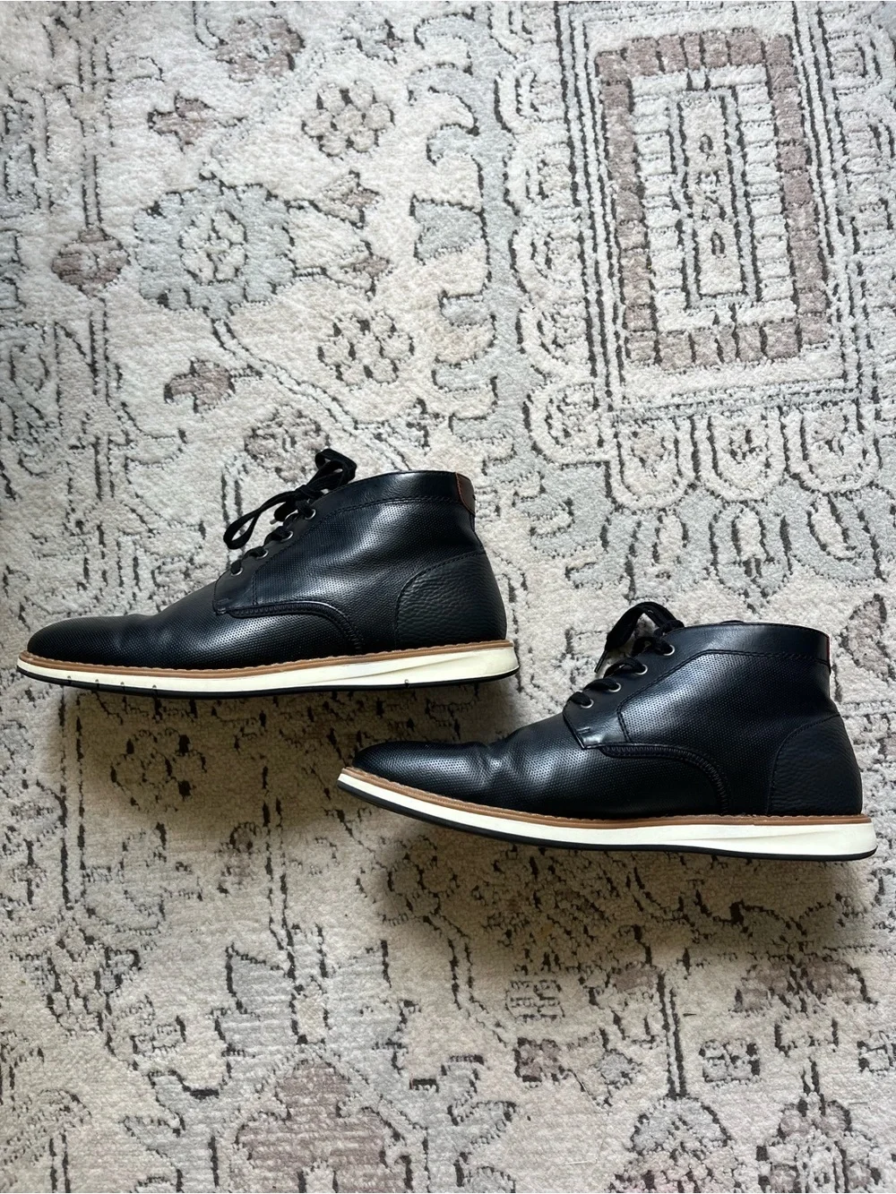 Mix No. 6 Baiyard Black Chukka Boots Lace Up Dress Shoes Size 12 Men’s